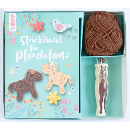 Kreativ-Set Strickliesel für Pferdefans