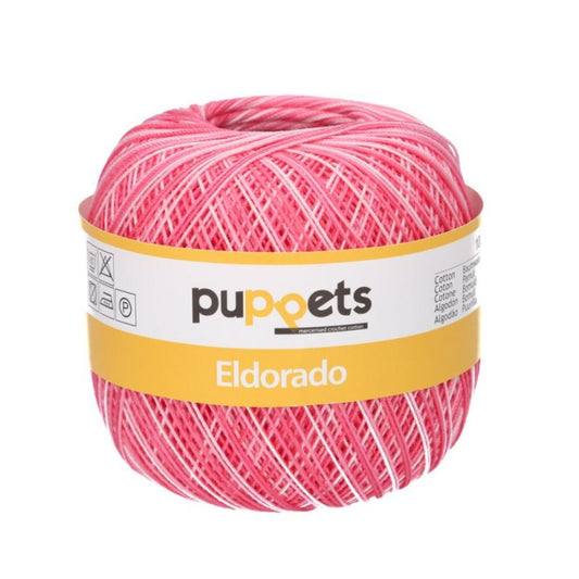 Puppets Eldorado Multicolor, Stärke 10, Farbe 38 pink weiss, 4578010