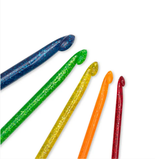 Häkelnadel-Set Pop, 5 Nadeln im Set, mehrfarbig, 5 bis 10 mm, 11218599