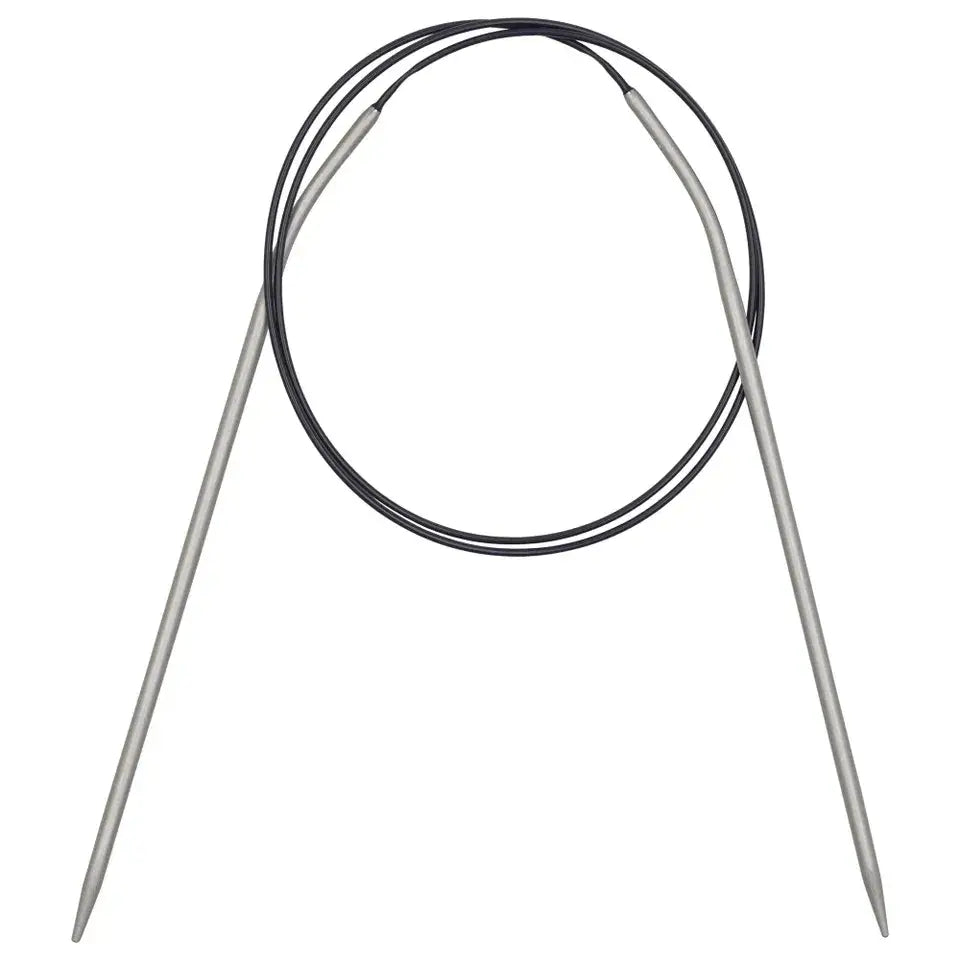 Circular knitting needles aluminum 544, gray 80 cm 3.00 mm, 11211234