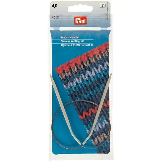 Circular knitting needle Alu 544, gray 40 cm 4.00 mm, 11211260