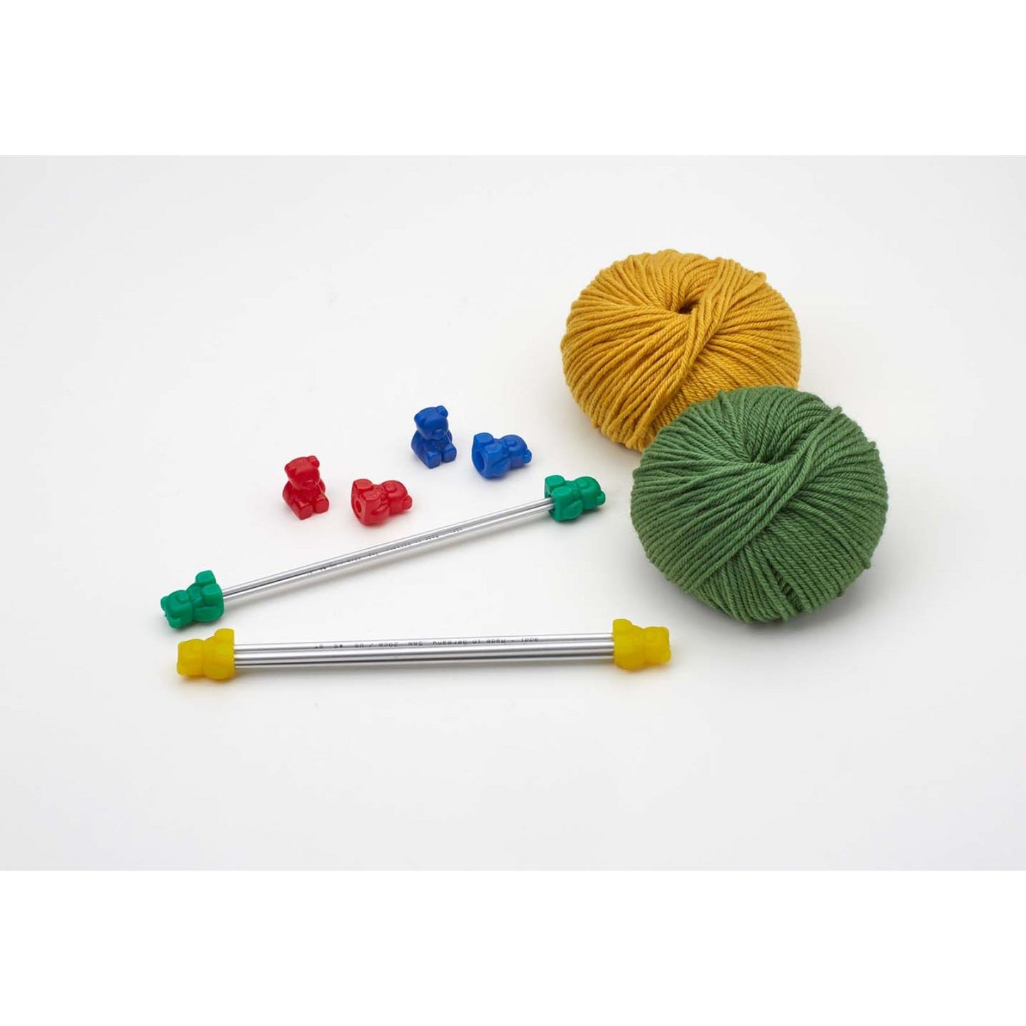 Stitch bears, for stocking knitting needles for size 2-5 mm, 8 pieces, 64022