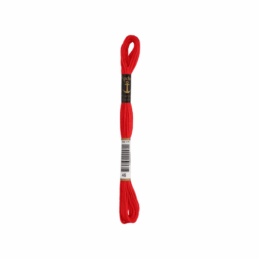 Anchor embroidery thread, 2g, colour 46 red