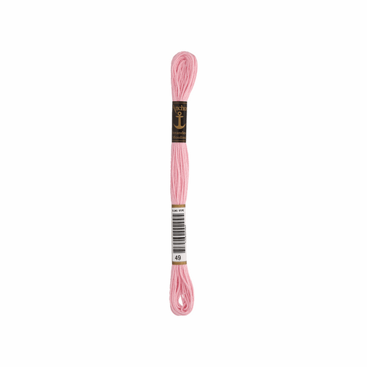 Anchor embroidery thread, 2g, colour 49 raspberry pink