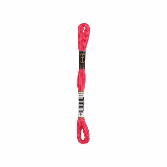 Anchor embroidery thread, 2g, colour 54 raspberry red