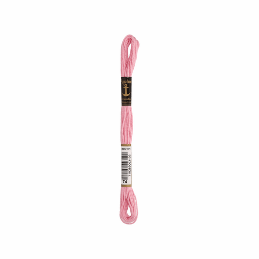Anchor embroidery thread, 2g, colour 74 pastel pink