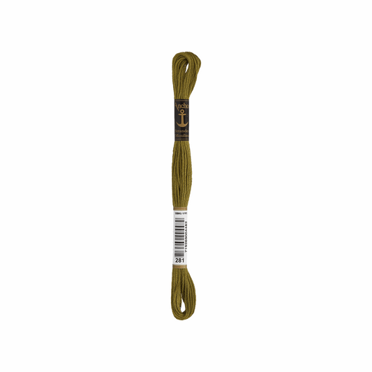 Anchor Sticktwist, 2g, Farbe 281 oliv