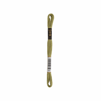 Anchor Sticktwist, 2g, Farbe 843 gelboliv