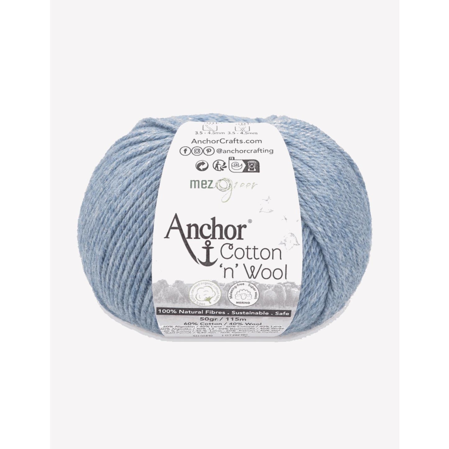 Anchor Cotton Wool ca. 115m, 50g