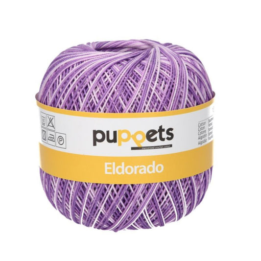 Puppets Eldorado Multicolor, strength 10, color 46 purple white, 4578010
