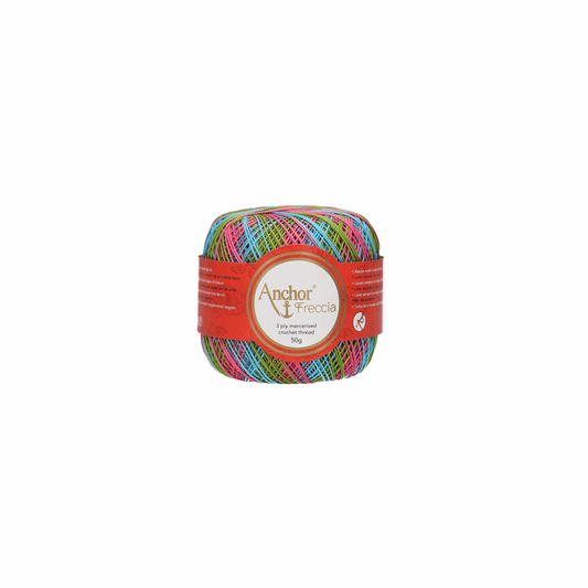 Freccia 6 Crochet Yarn Multicolour, 50g, Colour 9463