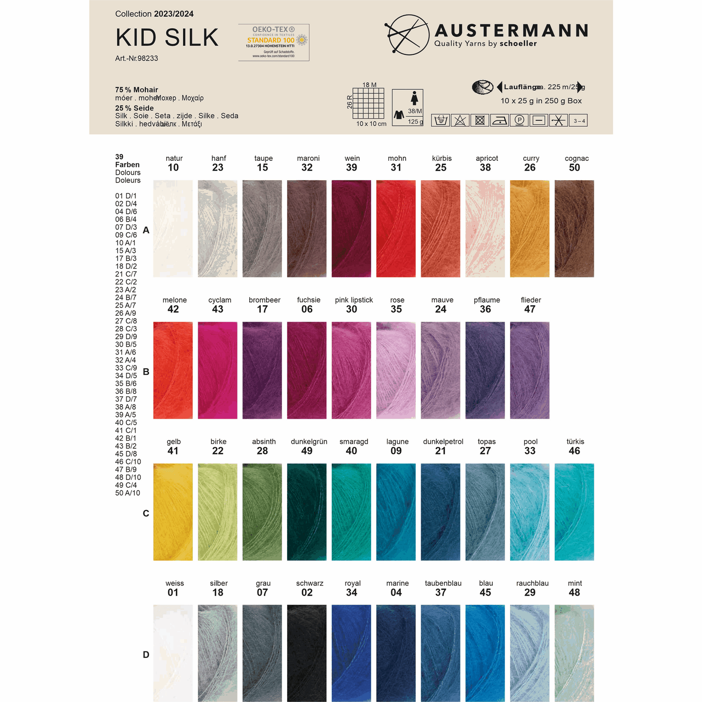 Schoeller-Austermann Kid Silk,  25G, 98233, Farbe  10