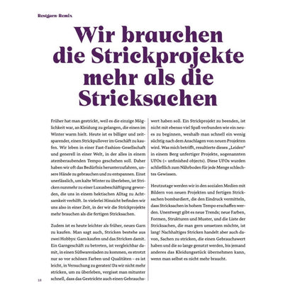 Restgarn-Remix - Kleidung Stricken aus Wollresten
