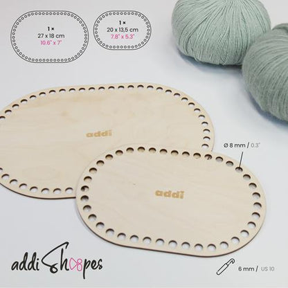 Addi Shapes Oval, Korbboden / Taschenboden aus Birkenholz, 65362