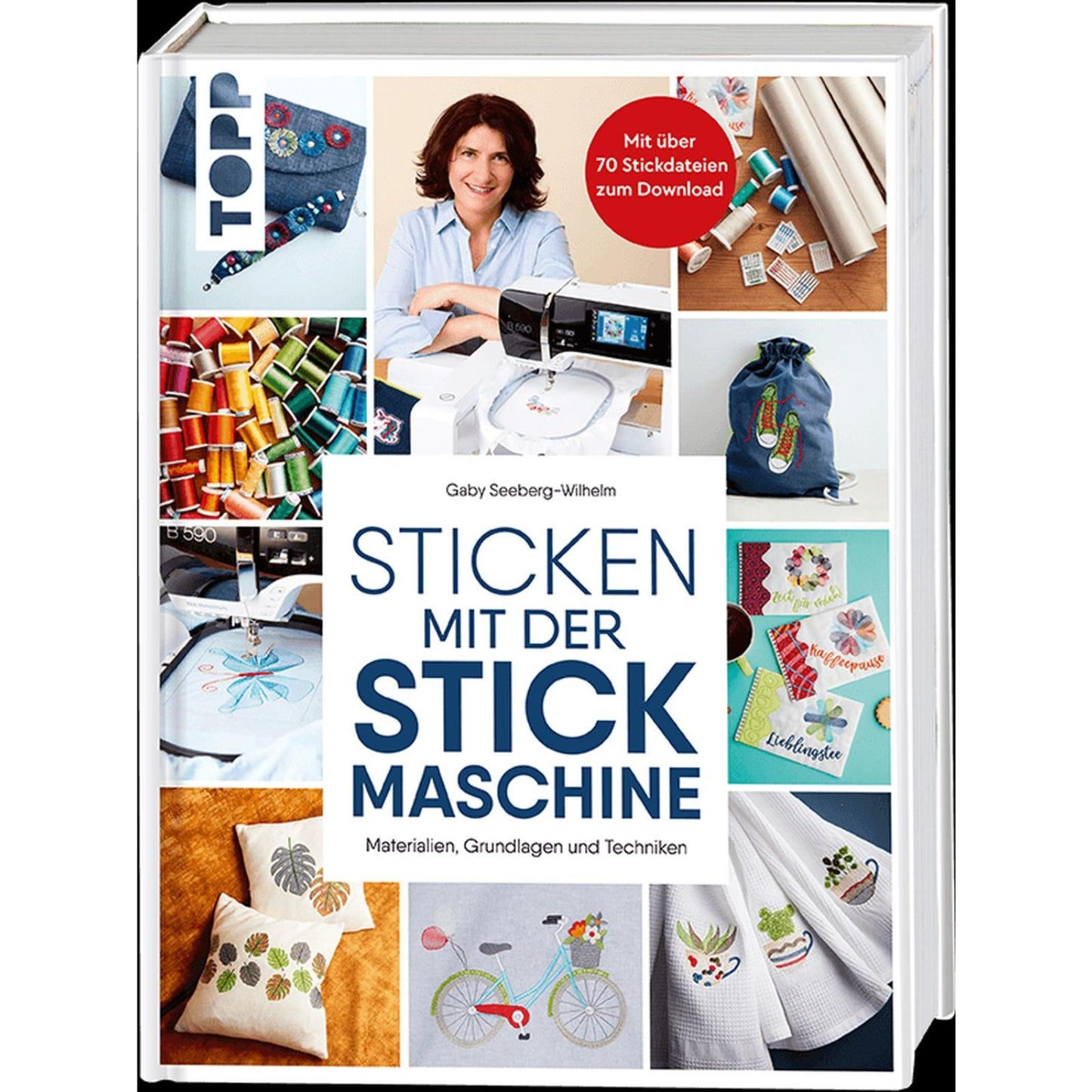 Sticken mit der Strickmaschine, Autorin Gaby Seeberg-Wilhelm, Hardcover, 56080