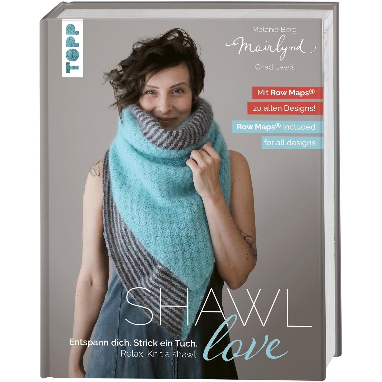 Mairlynd Shawl Love mit Row Maps