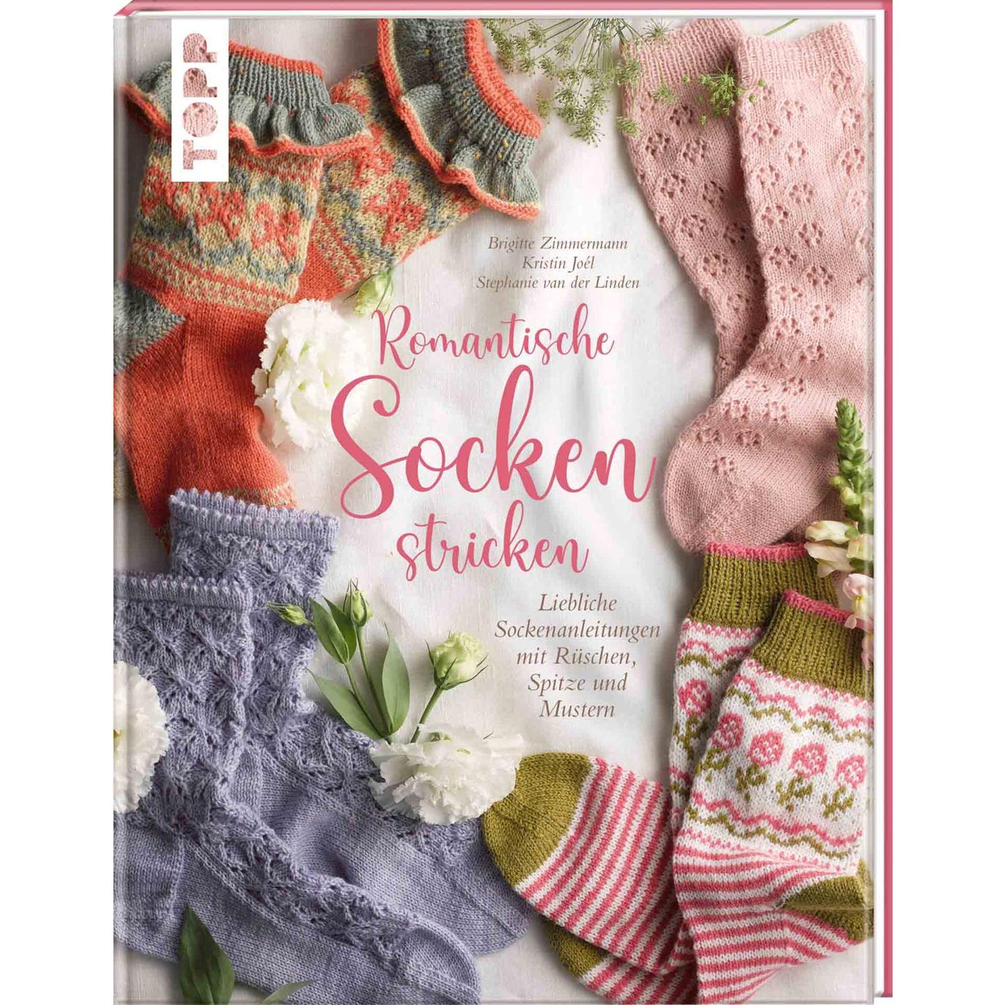 Romantische Socken stricken, Verspielte Socken mit Rüschen, Spitze und Mustern