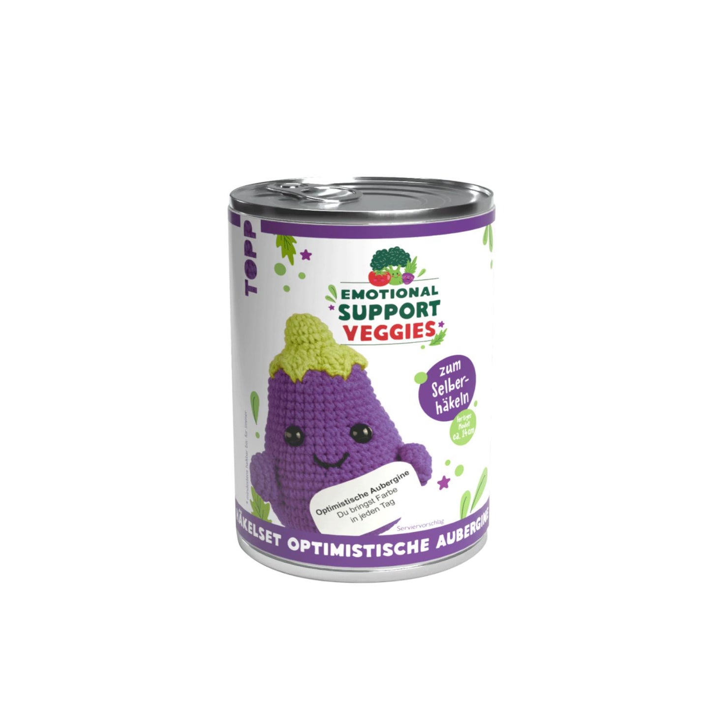 Emotional Support Veggies Häkelset Aubergine