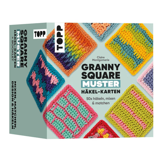 Granny Square Muster, 50x häkeln, Häkel-Karten (DE)