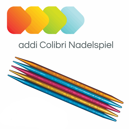 Addi, Colibri Nadelspiel, 62042, Größe 5,5 Länge 23 cm