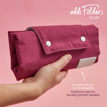 Addi Folder Sock Leer, Nadelspieletui Roll-Etui, 11 Fächer , 66222