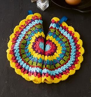 Crochet decorative potholders, 6854