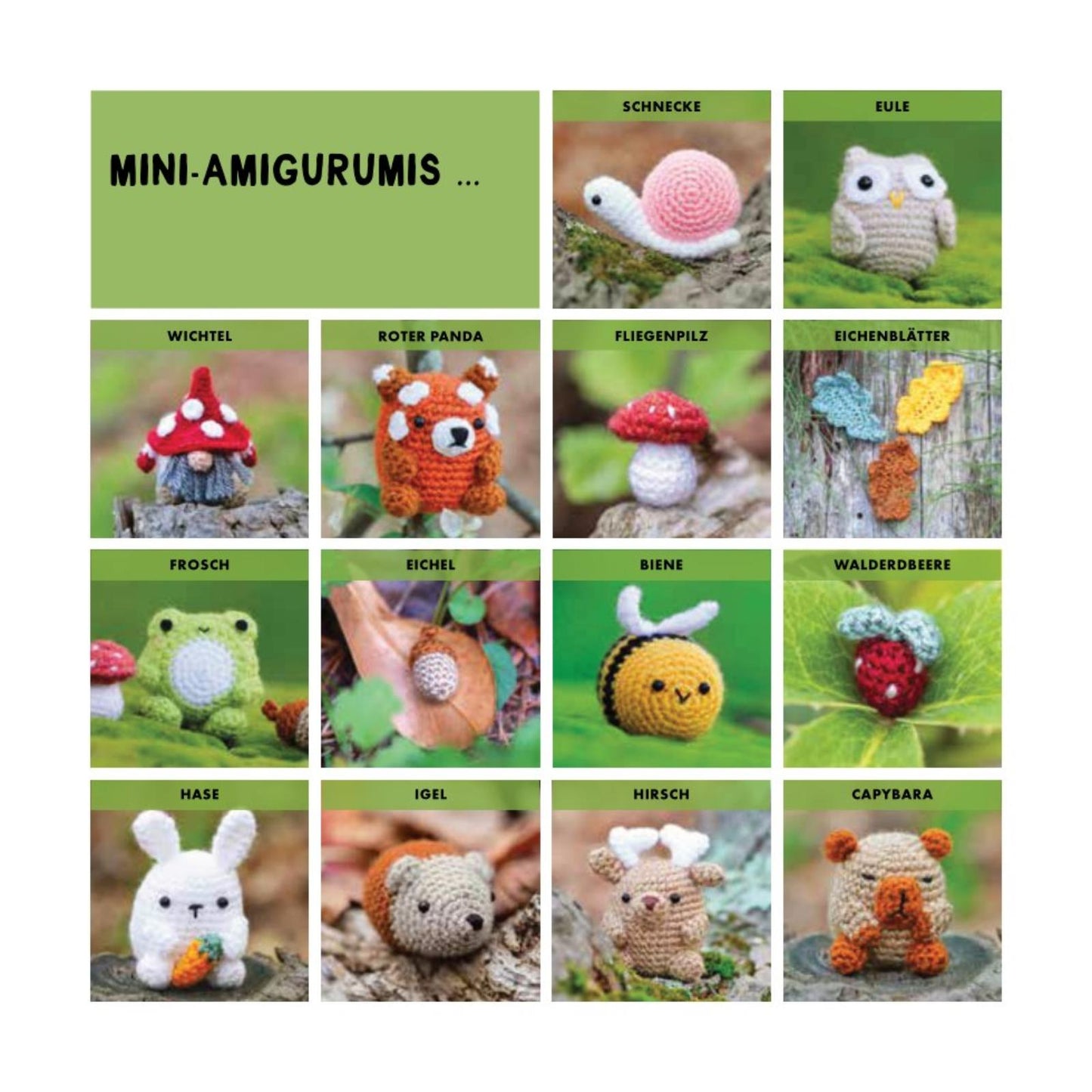 Mini-Amigurumis – Süße Waldbewohner