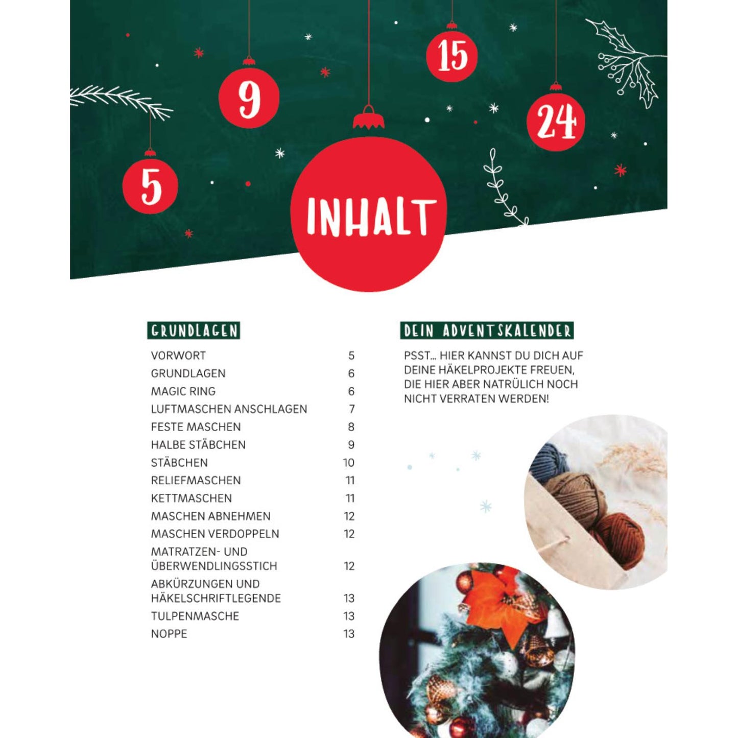 Mein Adventskalender-Buch Häkelzauber