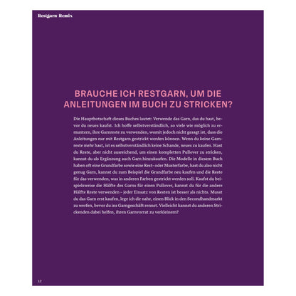 Restgarn-Remix - Kleidung Stricken aus Wollresten