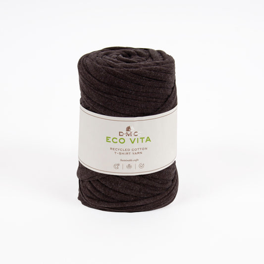 DMC Eco Vita T-shirt yarn, 95058, color 88 brown