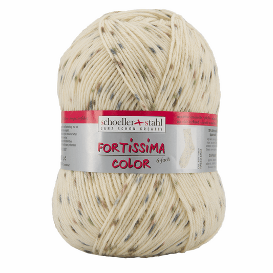 Fortissima 6-thread 150g tweed, 90007, color 154, natural