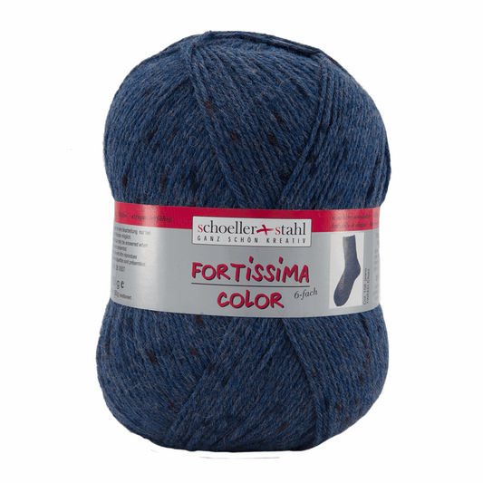 Fortissima 6fädig 150g tweed, 90007, Farbe 158, jeans