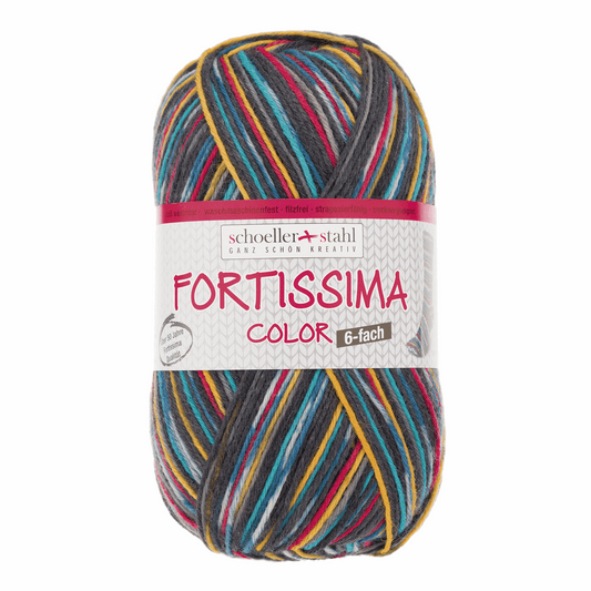 Fortissima 6-thread 150g color, 90008, color 161, petrol-colored