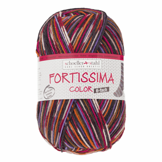 Fortissima 6-thread 150g color, 90008, color 163, burgundy