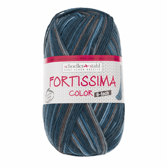 Fortissima 6-thread 150g color, 90008, color 164, deep sea