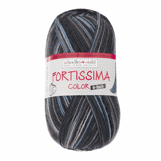 Fortissima 6-thread 150g color, 90008, color 165, asphalt