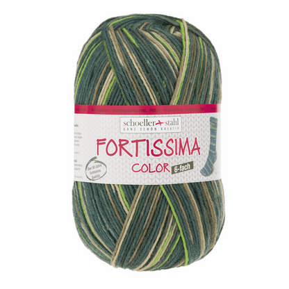 Fortissima 6fädig 150g color, 90008, Farbe 167, dschungel