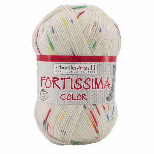 Fortissima socka 4fädig, 90028, Farbe 2401, daisy