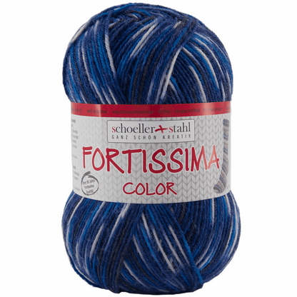Fortissima socka 4fädig, 90028, Farbe 2408, marine