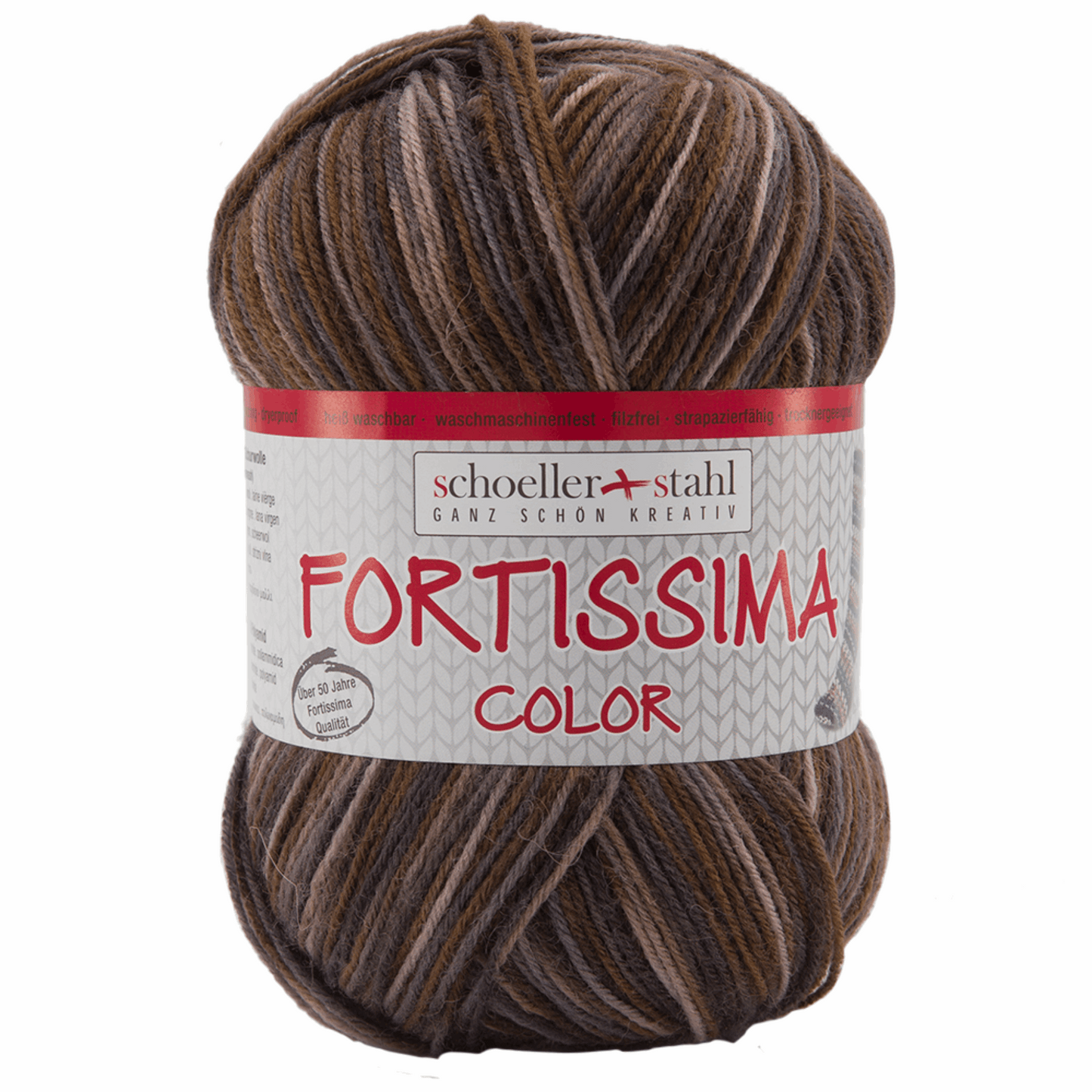 Fortissima socka 4fädig, 90028, Farbe 2446, taupe