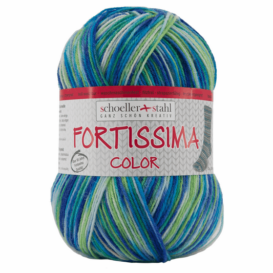 Fortissima socka 4fädig, 90028, Farbe 2472, saphir