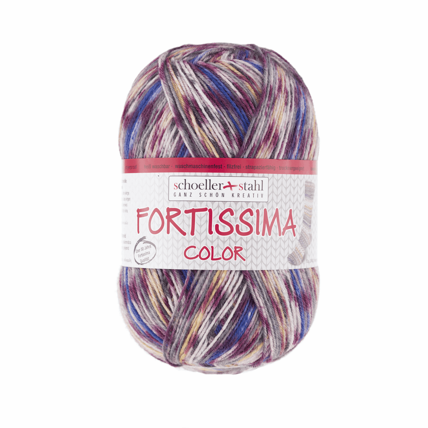 Fortissima socka 4fädrig color, 90028, Farbe 2482, herbstlaub