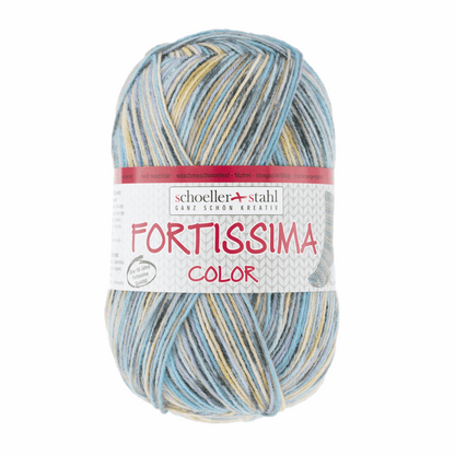 Fortissima socka 4fädig, 90028, Farbe 2483, kiesel
