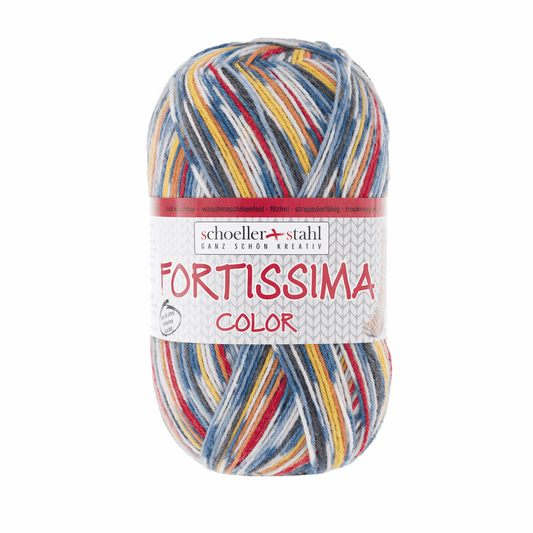Fortissima socka 4fädig, 90028, Farbe 2485, vulkan