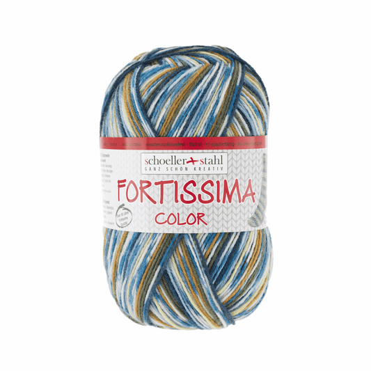 Fortissima socka 4fädig, 90028, Farbe 2491, country