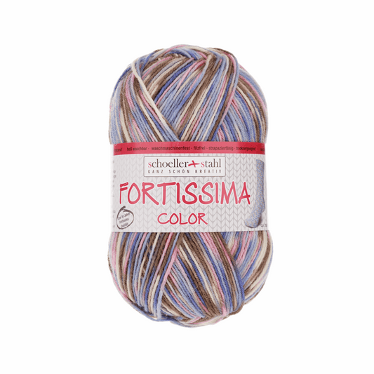 Fortissima socka 4fädig, 90028, Farbe 2500, raureif