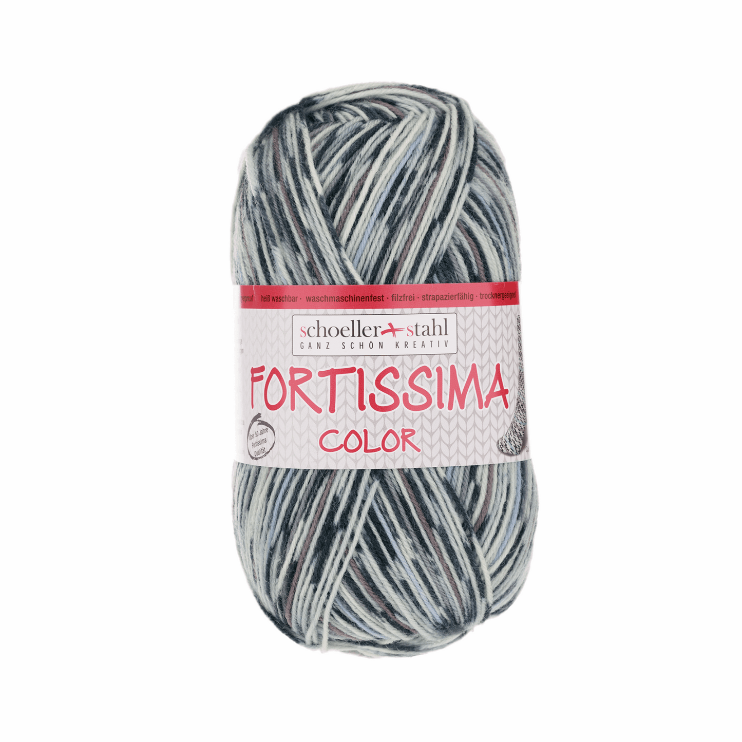 Fortissima socka 4-ply, 90028, color 2501, terrazzo