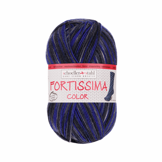 Fortissima socka 4-ply, 90028, color 2503, slate