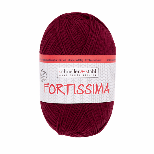 Fortissima socka 100, 90038, Farbe 2011, rubin