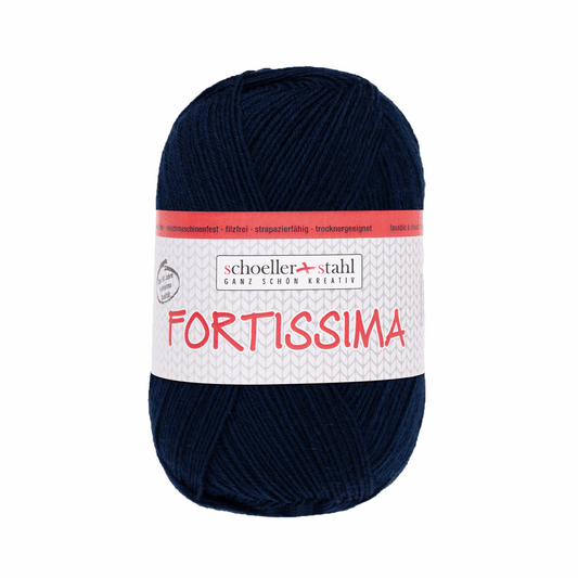 Fortissima socka 100g, 90038, color 2040, night blue